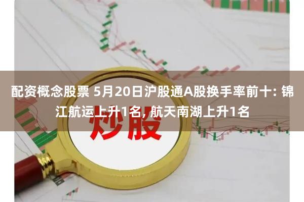 配资概念股票 5月20日沪股通A股换手率前十: 锦江航运上升1名, 航天南湖上升1名