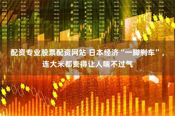 配资专业股票配资网站 日本经济“一脚刹车”，连大米都贵得让人喘不过气