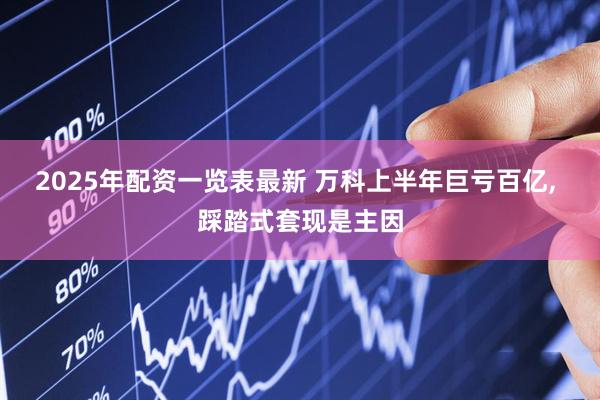 2025年配资一览表最新 万科上半年巨亏百亿, 踩踏式套现是主因